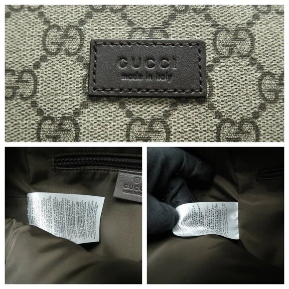 GUCCI Brown Canvas Backpack 882-011225 - Picture 10 of 12